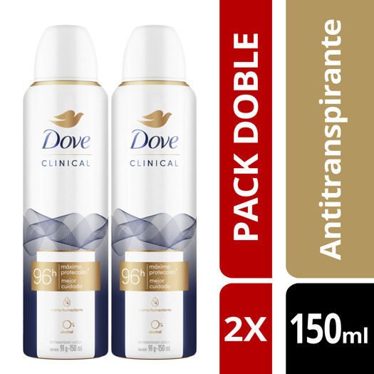 Desosdorante Dove Spray Clinical 96H 150 mL 2 un, , large image number 2