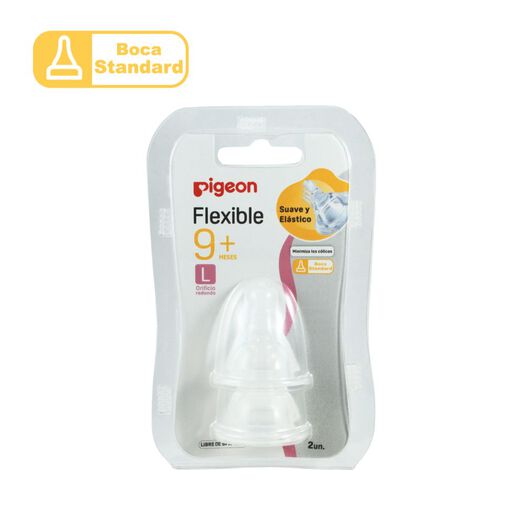 Tetina Repuesto Boca Standard Talla L Pigeon 2 Und, , large image number 0