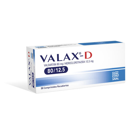 Valax-D 80 mg/12.5 mg x 30 Comprimidos Recubiertos, , large image number 0