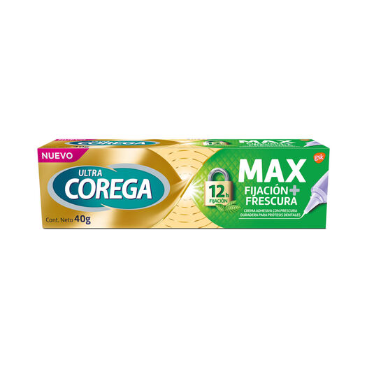 Adhesivo Corega Ultra Protesis Dentales Max Fijación Frescura 40 g, , large image number 0