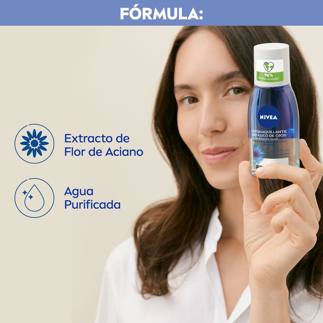 Desmaquillante Nivea B&iacute;fasico Ojos 125 mL, , large image number 2
