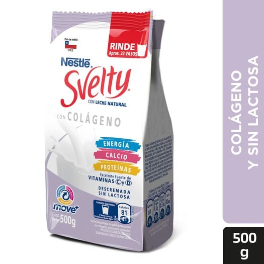Leche en Polvo Svelty con Colágeno Sin Lactosa 500g , , large image number 0