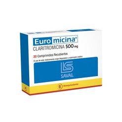 Euromicina 500 mg x 20 Comprimidos Recubiertos