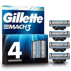 Gillette Mach3 Repuestos de Afeitar, 4 Unidades