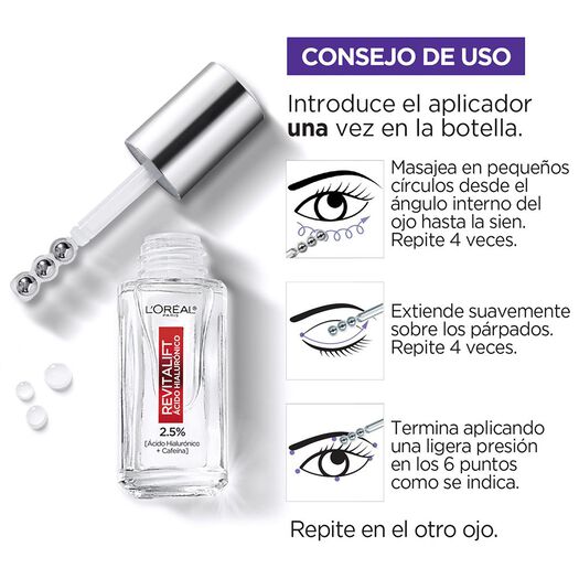 Serum de Ojos Revitalift 2,5% Ácido Hialurónico + Cafeína 20Ml, , large image number 4