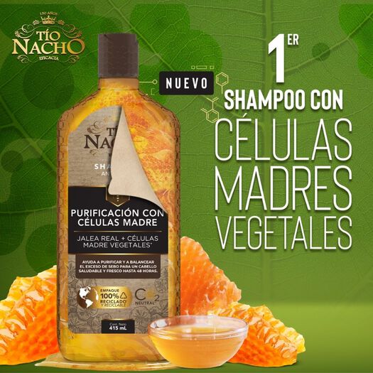 Tío Nacho Shampoo Células Madre Vegetales 415 Ml, , large image number 3