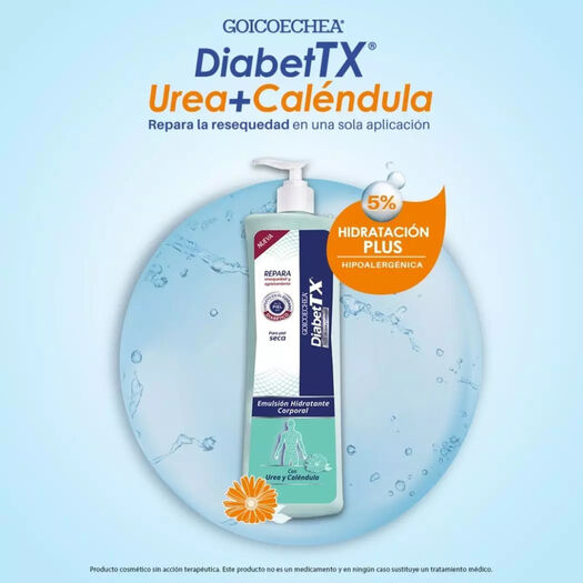 Goicoechea Diabettx Emulsión 5% Urea Y Caléndula 200 Ml, , large image number 2