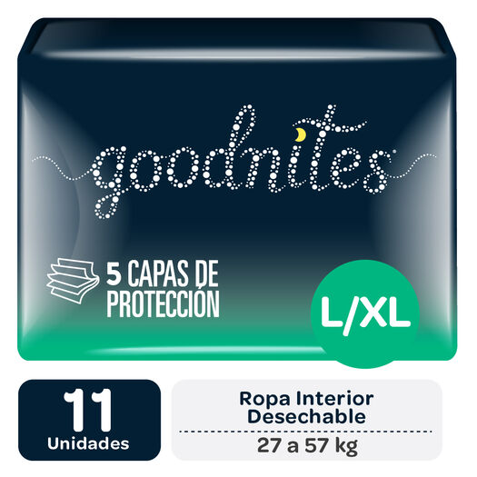 Pañales Huggies Goodnites L/XL 11 un, , large image number 0