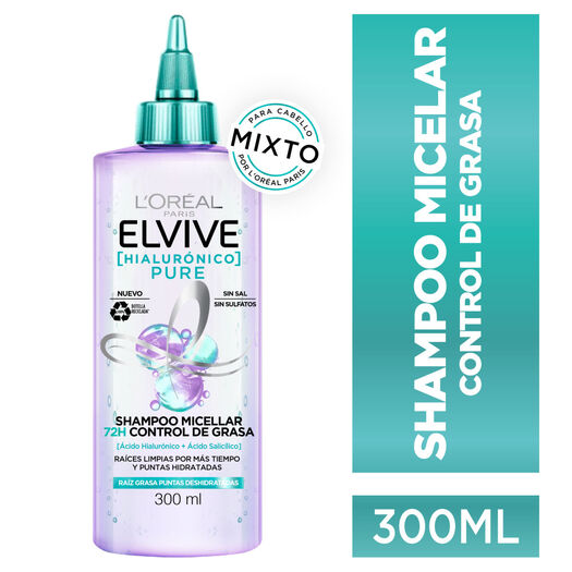 Shampoo Micellar Elvive Pure 300Ml, , large image number 0