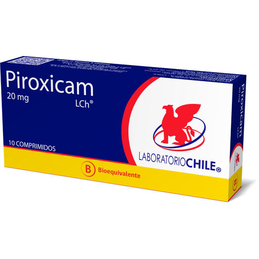 Piroxicam 20 mg x 10 Comprimidos CHILE, , large image number 0