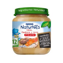 Picado Nestle Carne, Zanahoria y Arroz Frasco 12+ Meses 250 g