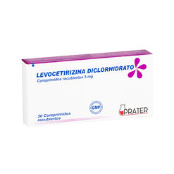 Levocetirizina 5 mg x 30 Comprimidos Recubiertos PRATER