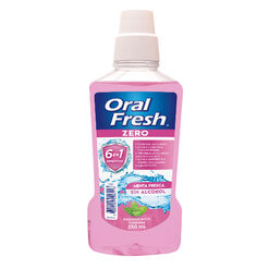 Enjuague Bucal sin alcohol Oralfresh Menta Fresca 250 ml