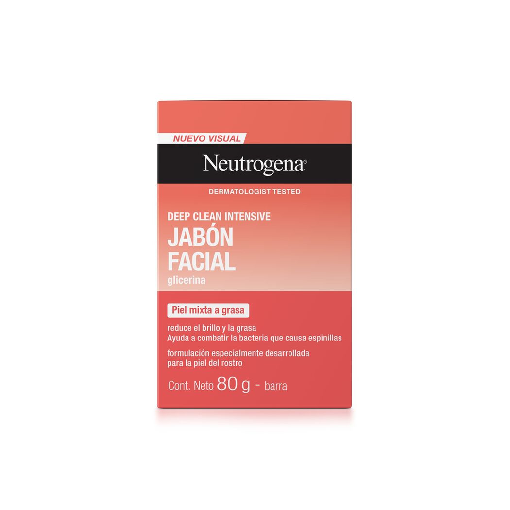 Jabón Facial en Barra Neutrogena Deep Clean 80gr, , large image number 1