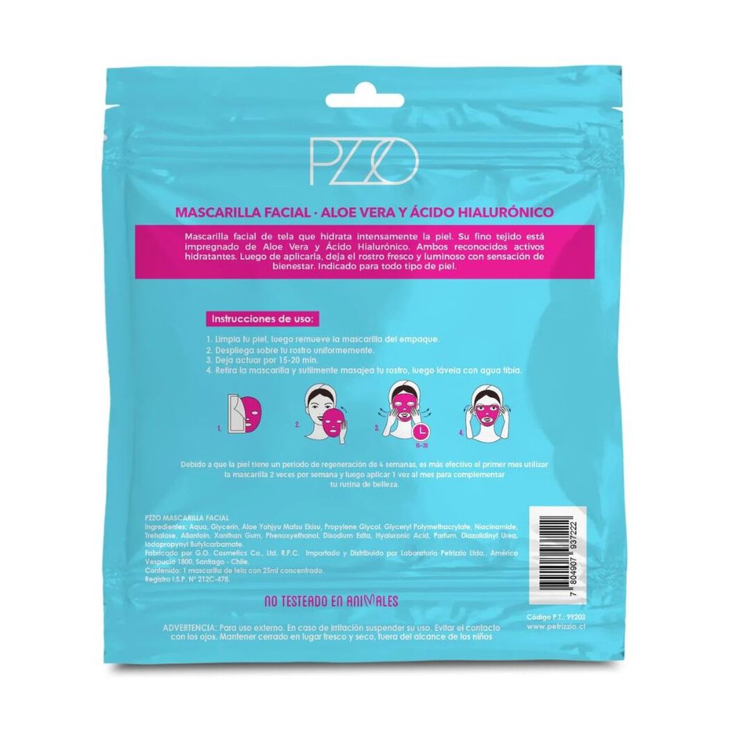 Mascarilla Facial en Tela Hidra Shock, , large image number 1