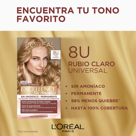 Tintura Excellence Sin Amoníaco Nudes 8U, , large image number 3