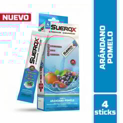 Suerox Polvo Ar&aacute;ndano Pomelo Pack 4 Unidades de 80gr.