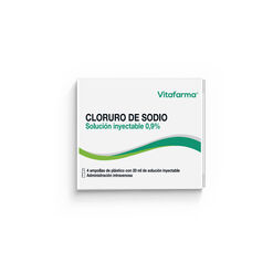 Cloruro de Sodio 0.9% Solución Inyectable 4 Ampollas 20ml