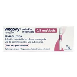 Wegovy Semaglutida 0.5mg/dosis Inyectable 1 Pluma Prellenada