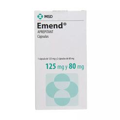 Emend 125 mg/80 mg x 3 c&aacute;psulas