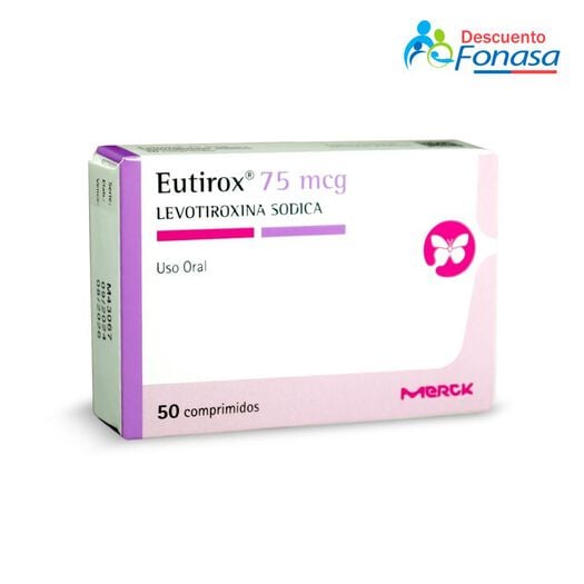 Eutirox 75 mcg x 50 Comprimidos, , large image number 0