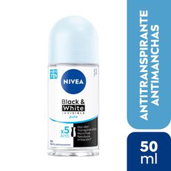 DESODORANTE ROLL ON NIVEA INVISIBLE BLACK & WHITE PURE 50ML
