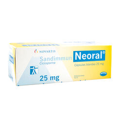 Sandimmun Neoral 25 mg x 50 Cápsulas Blandas