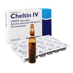 Cheltin (Hierro) Intravenoso x 6 Ampollas 5 ml