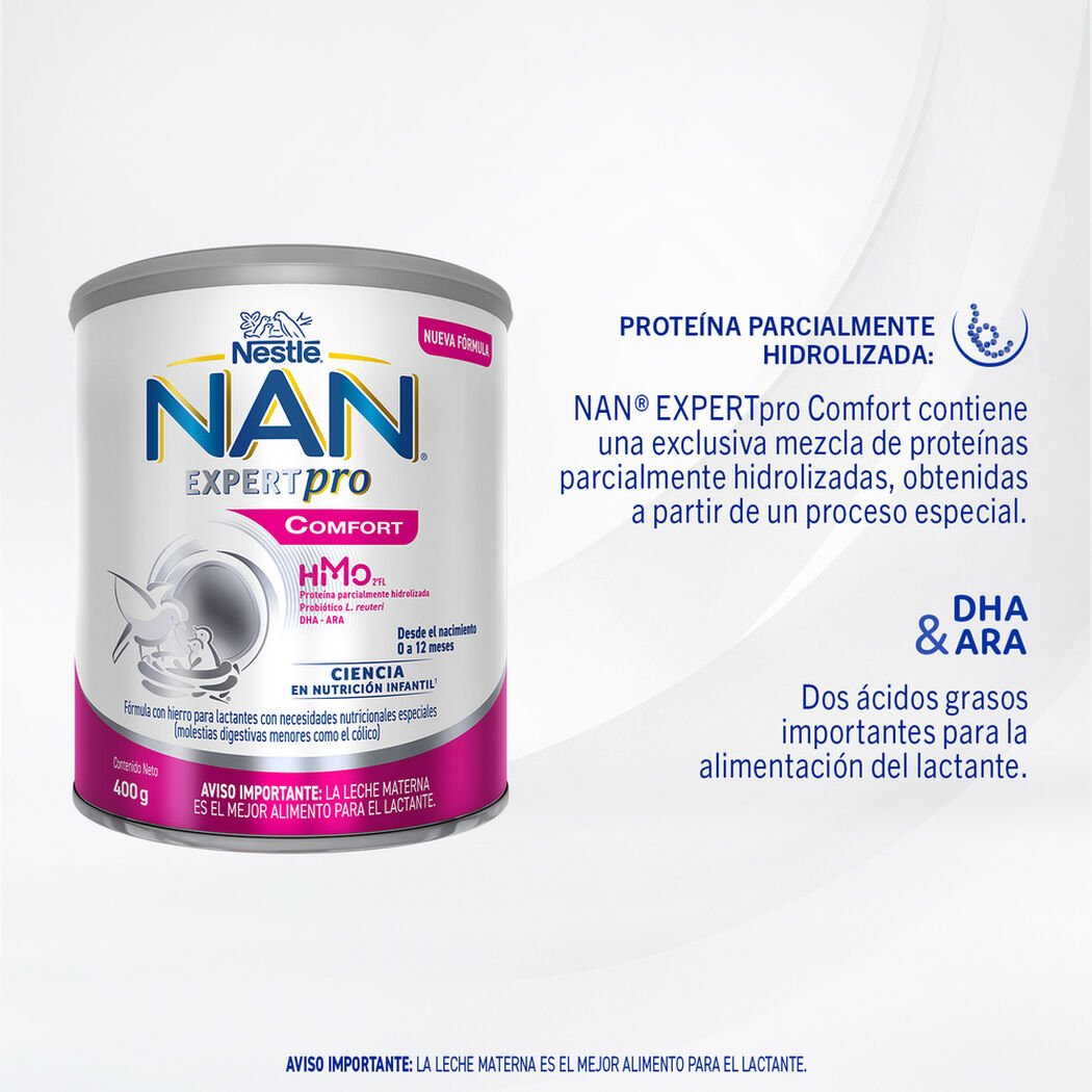 F&oacute;rmula Infantil Nan Expertpro Comfort Etapas 1 y 2 400 g, , large image number 2
