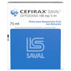 Cefirax 100 mg/5 mL x 75 mL Polvo Para Suspensión Oral Con Solvente