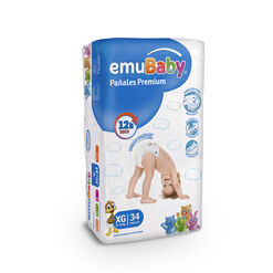 Pañal Emubaby Premium Xg 34un