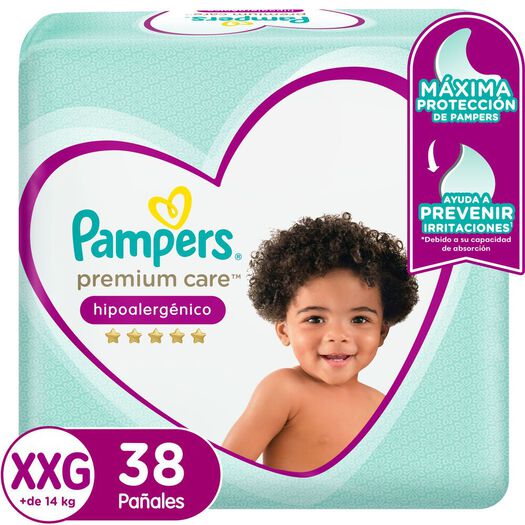 Pañales Desechables Pampers Premium Care Talla XXG 38 un, , large image number 0