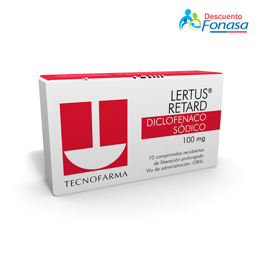 Lertus Retard 100 mg x 10 Comprimidos Recubiertos de Liberación Prolongada, , large image number 0