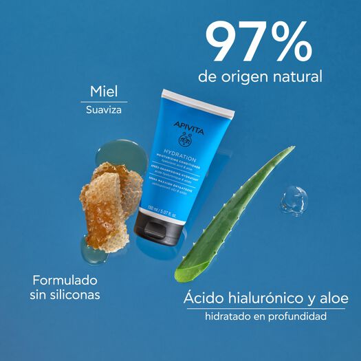 Acondicionador Apivita Cabello Hidratante Hyaluron 100 mL, , large image number 2