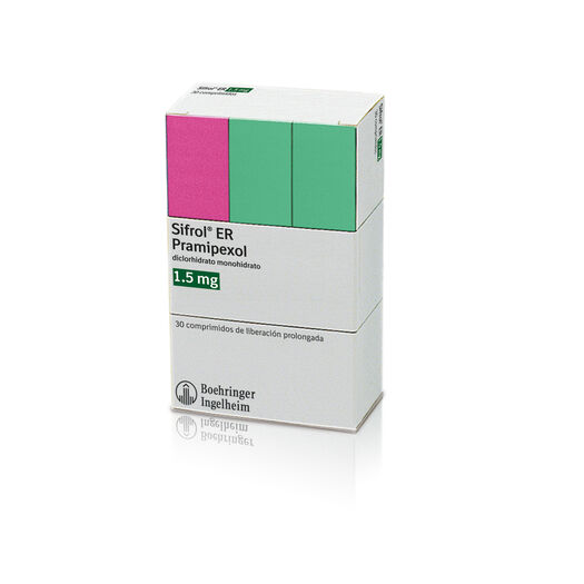 Sifrol ER 1.5 mg x 30 Comprimidos de Liberación Prolongada , , large image number 0