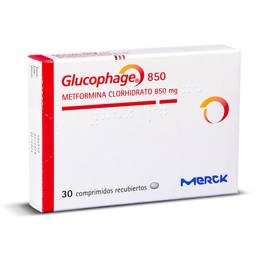 Glucophage 850 mg x 30 Comprimidos Recubiertos, , large image number 0