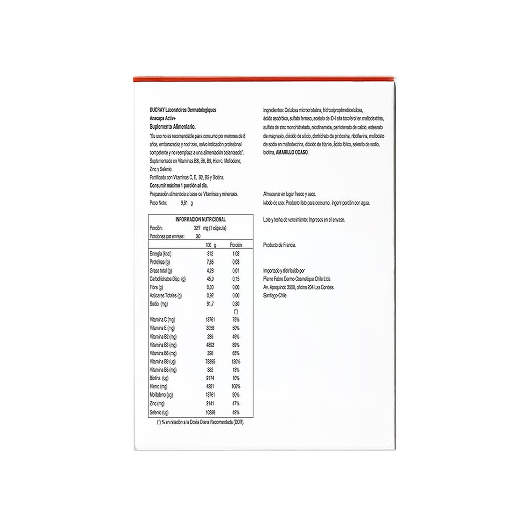 Anacaps Activ+ Complemento Alimenticio 30 C&aacute;psulas, , large image number 1