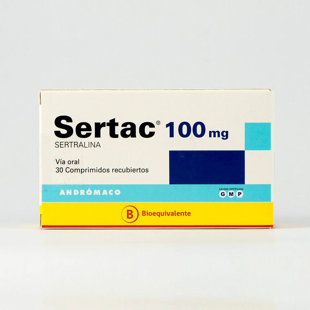 Sertac 100 mg 30 Comprimidos Recubiertos, , large image number 0