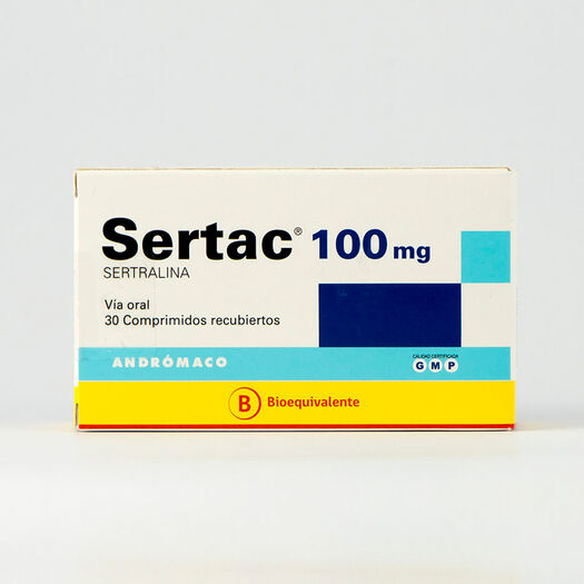 Sertac 100 mg x 30 Comprimidos Recubiertos, , large image number 0