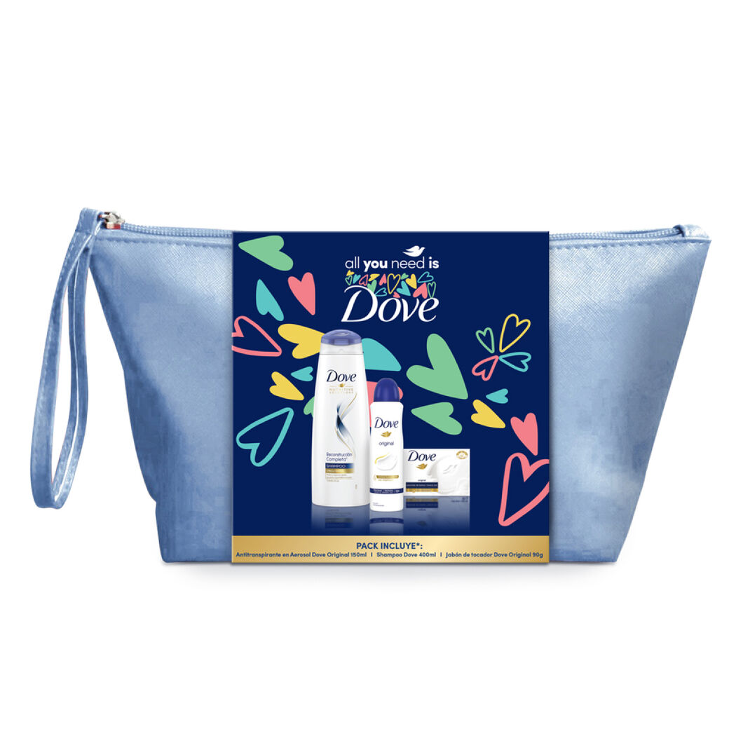 Pack Dove Original: Shampoo + Jabón + Desodorante Aerosol, , large image number 0