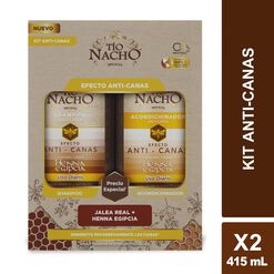 Shampoo Tio Nacho Henna Anticanas 415 mL + Acondicionador 415 mL