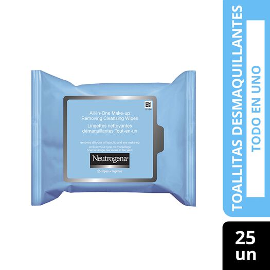 toallitas desmaquillantes neutrogena® piel sensible x 25 un., , large image number 0