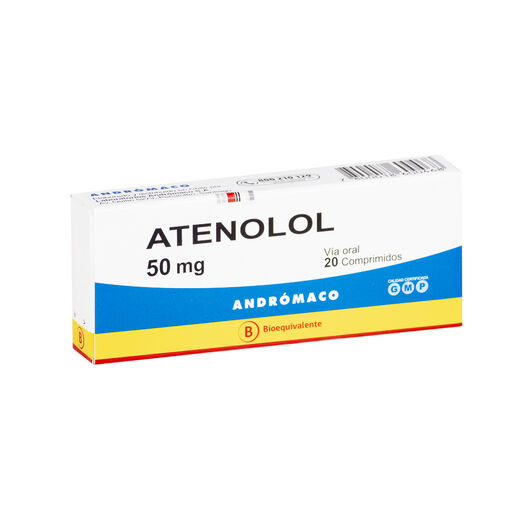 Atenolol 50 mg Caja 20 Comp. ANDROMACO S.A., , large image number 0