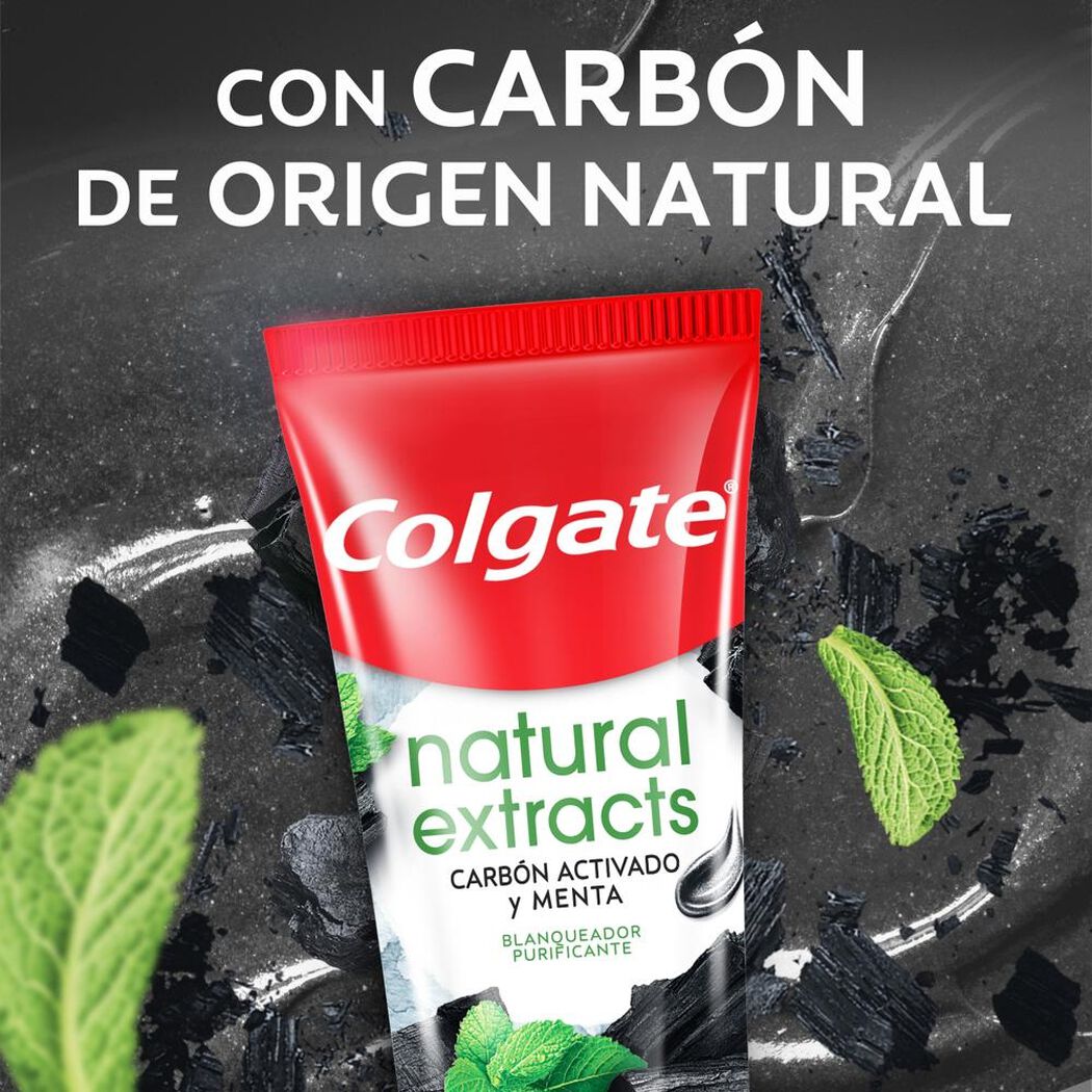 Pasta Dental Colgate Carb&oacute;n Activado y Menta Naturals Extracts 90 g, , large image number 4