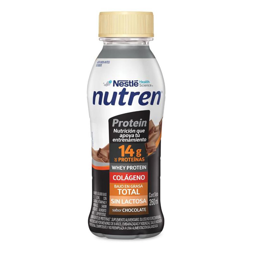 Proteína Nestle Nutren Chocolate Sin Lactosa 260 mL, , large image number 0