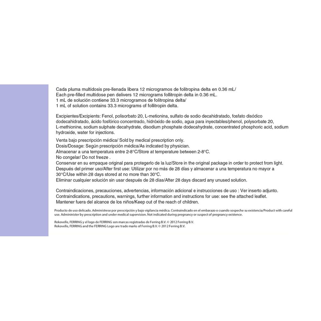 Rekovelle 12 Mcg/0.36 ml Soluci&oacute;n Inyectable, , large image number 1