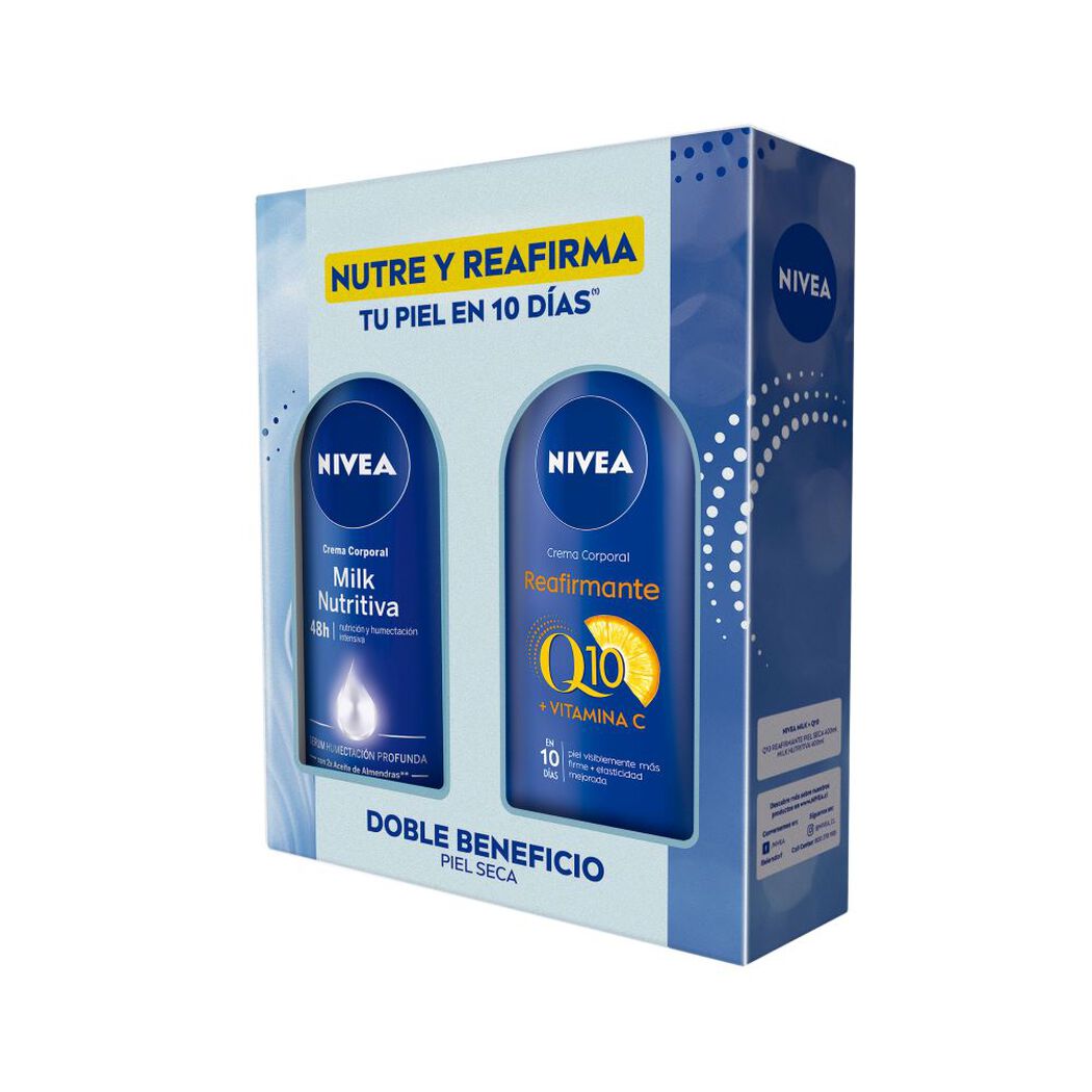 Nivea Pack Milk Nutri + Q10 Vit C 400Ml, , large image number 2