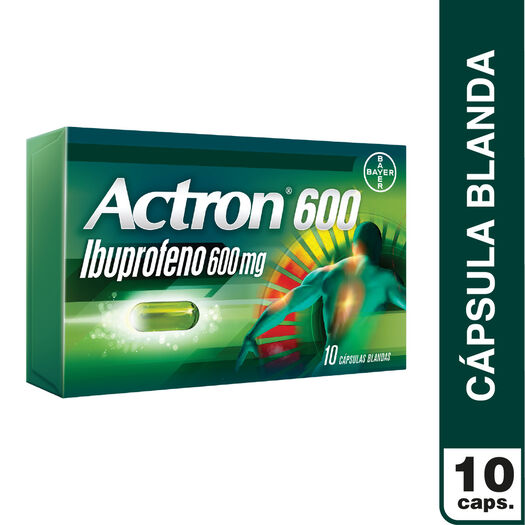 Actron 600 mg x 10 Cápsulas Blandas, , large image number 1