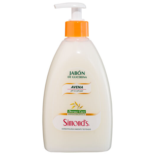 Jabón Líquido Simonds Dermocare Avena 500 Ml, , large image number 0