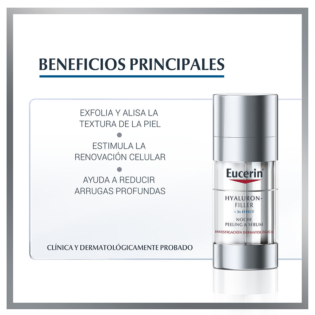 Crema Eucerin Hyaluron Filler Noche Peeling & Serum 30 mL, , large image number 2